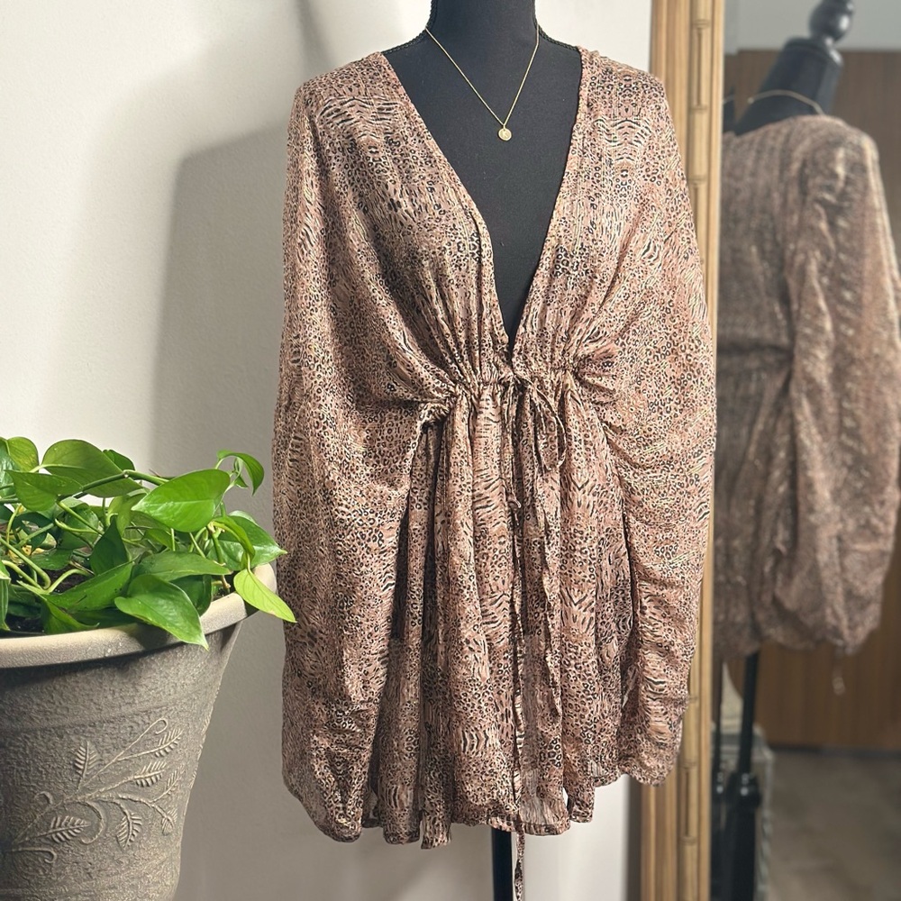 Elegant Animal Print Women's Cover Up